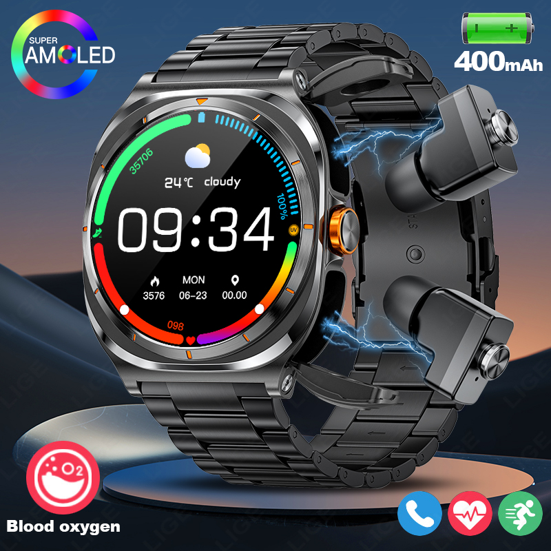 Smartwatch Health Watches For Women - Lige 2025 relógio sem fio fones