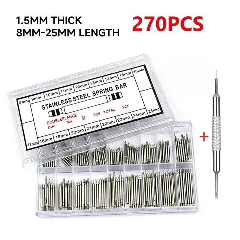 Spring Bar Tool - Conjunto de 270 peças de barras