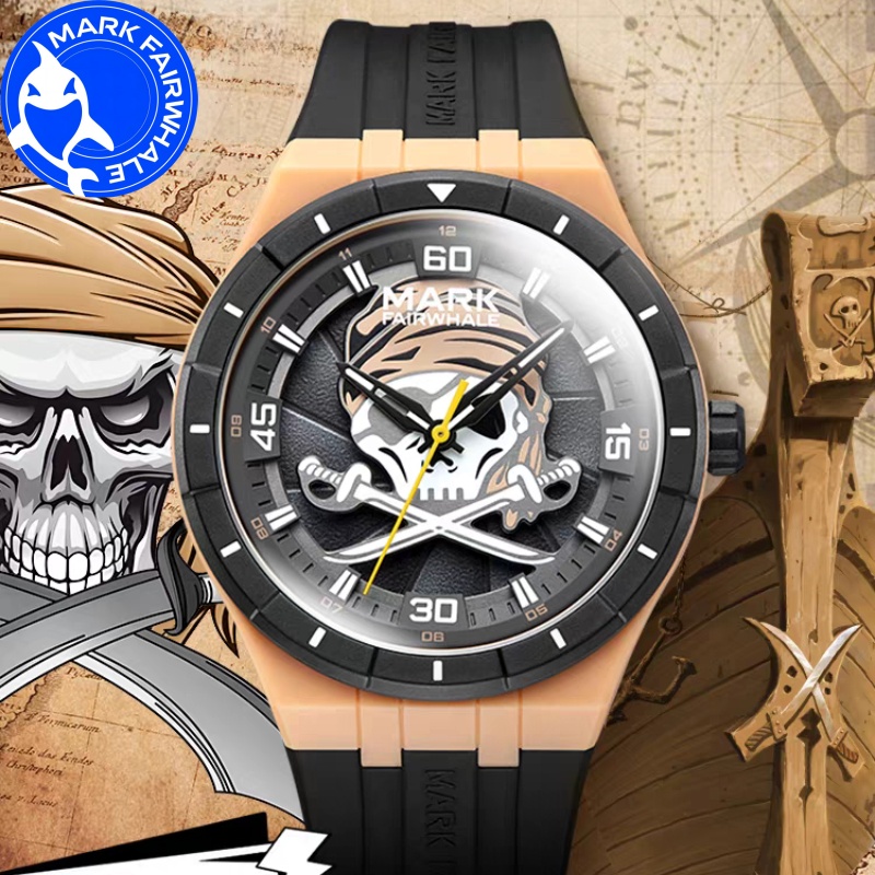 Analog Quartz Watch - Mark fairwhale relógios para homem 5040