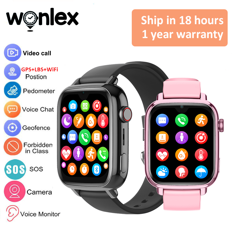 Smartwatch Watch Whatsapp - Wonlex kt34 relógio inteligente infantil 4g