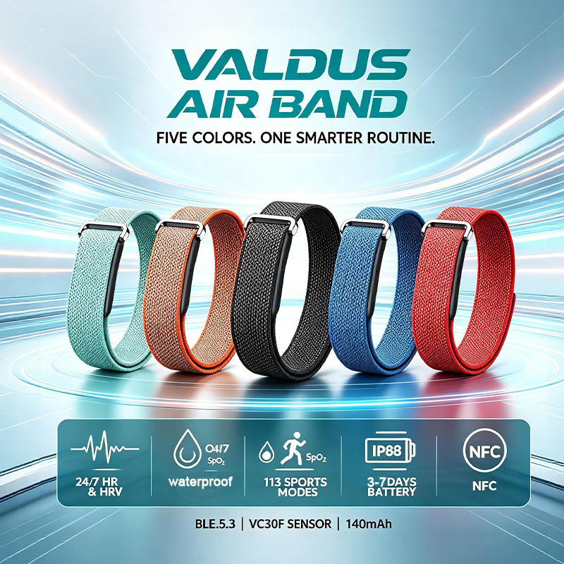 Smartwatch Square Watches For Men - Pulseira Inteligente VALDUS Air Band para