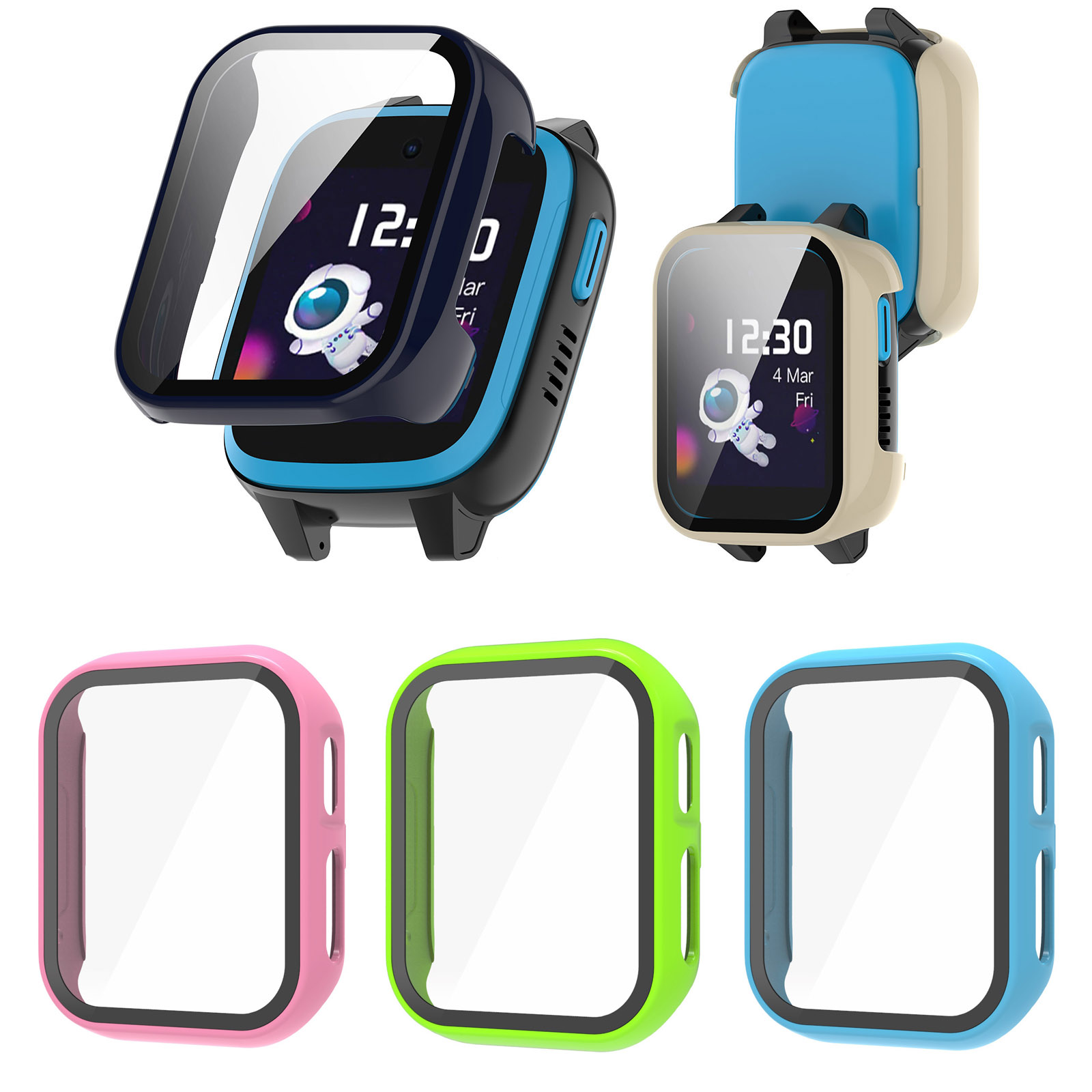 Smartwatch Watches For Children - Hard Edge Shell Glass Screen Protector,