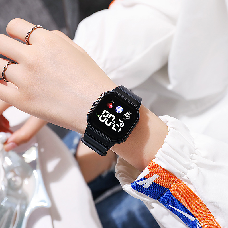 Smartwatch Watches For Girls - Relógio Eletrônico LED, Relógio Eletrônico Multifuncional