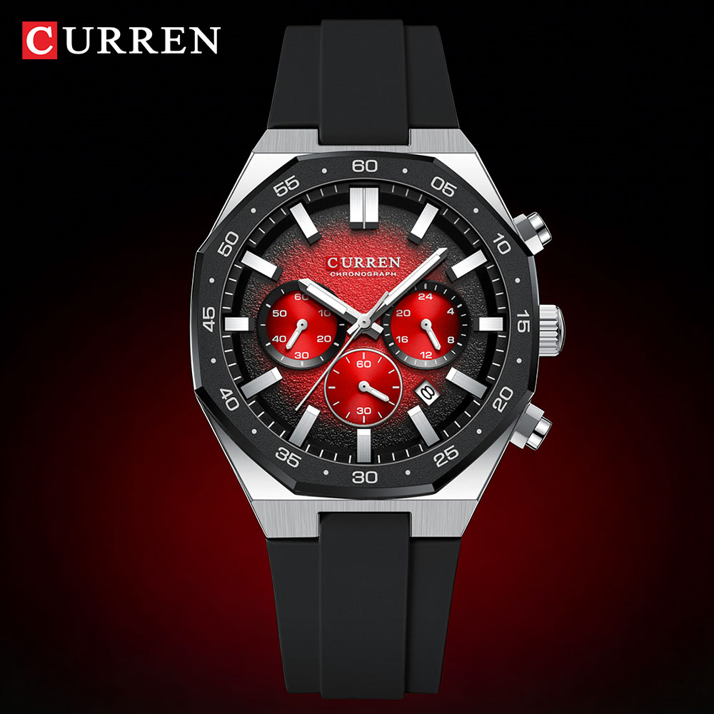 Analog Quartz Watch - Relógio Esportivo Casual Masculino CURREN com