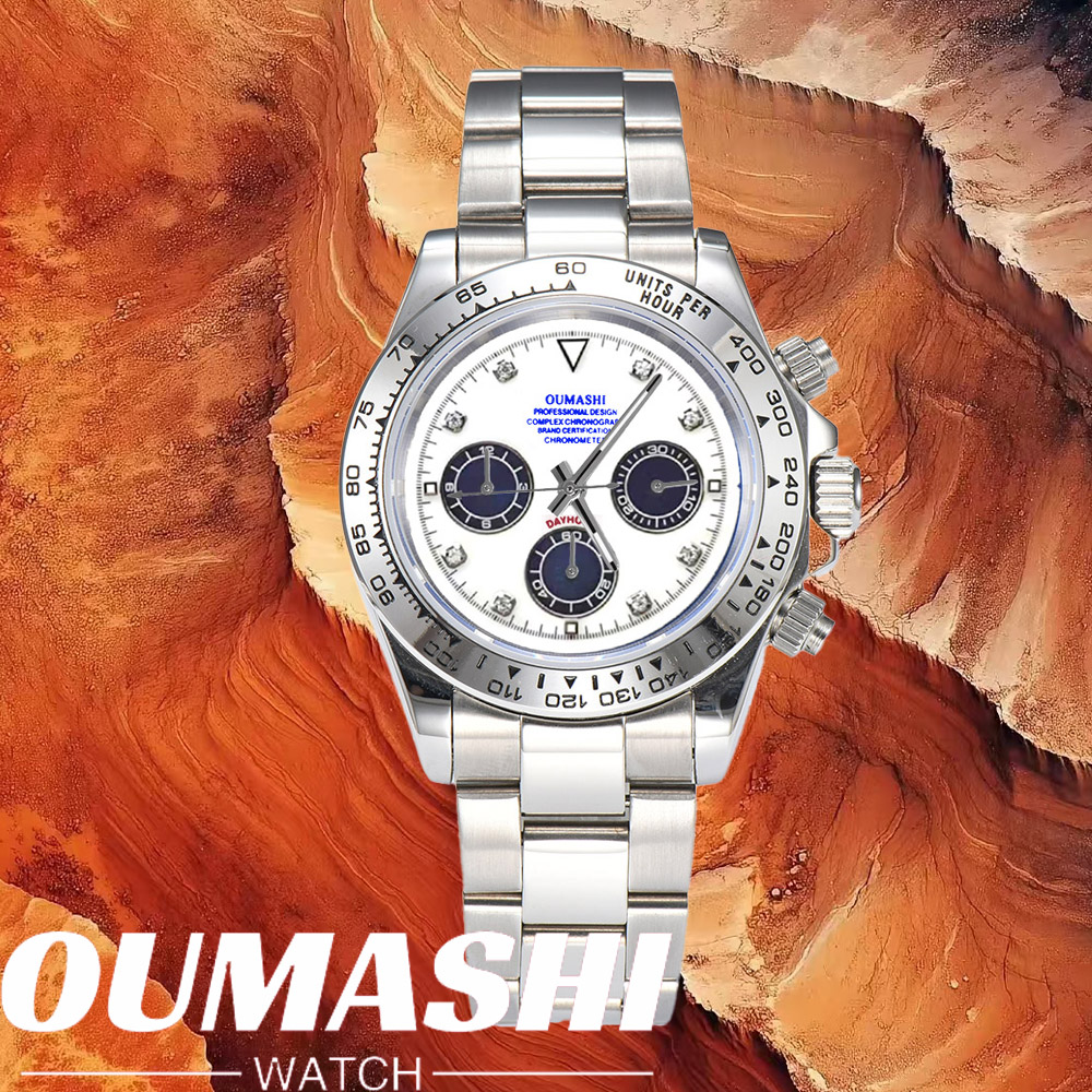 Analog Quartz Watch - Relógios de luxo VK63 com vidro