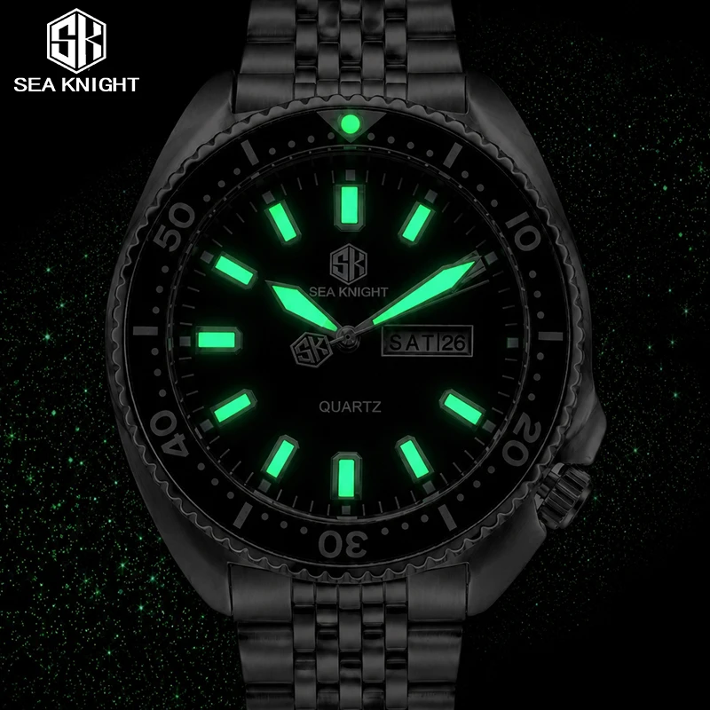 SEA KNIGHT Novo Relógio de Qua - Smartwatch Casual Watches For Men avaliação e preço