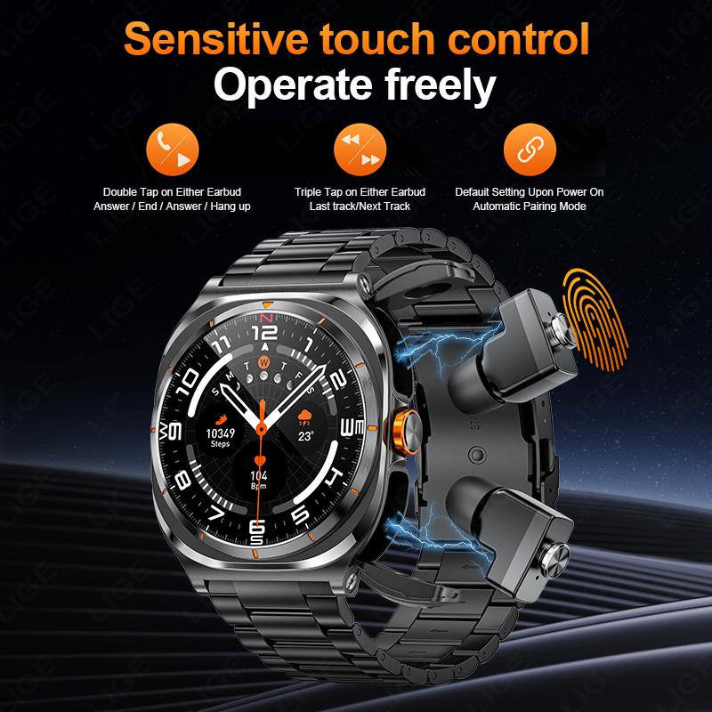 Lige 2025 relógio sem fio fone - Smartwatch Health Watches For Women avaliação e preço