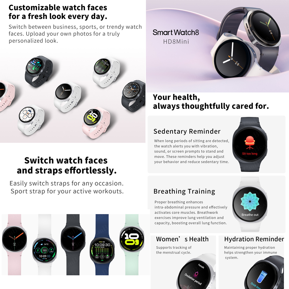 Novos Relógios 2026: Smartwatc - Smartwatch Health Watches For Women avaliação e preço