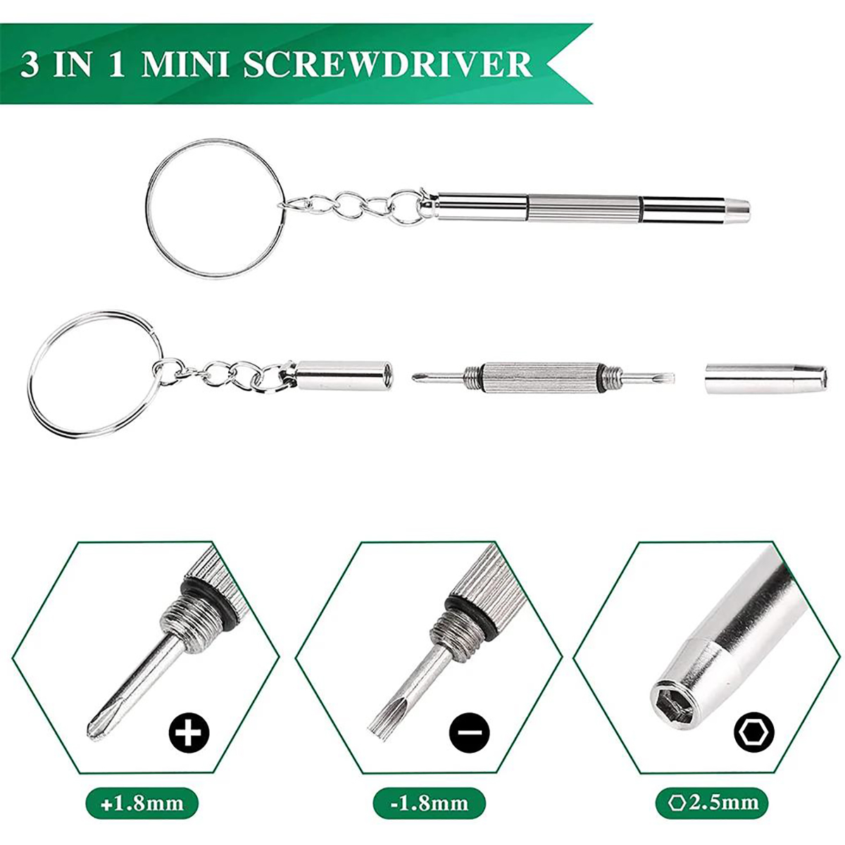 1/2/10 pçs mini 3 in1 chave de - Watchmaker Screwdriver avaliação e preço