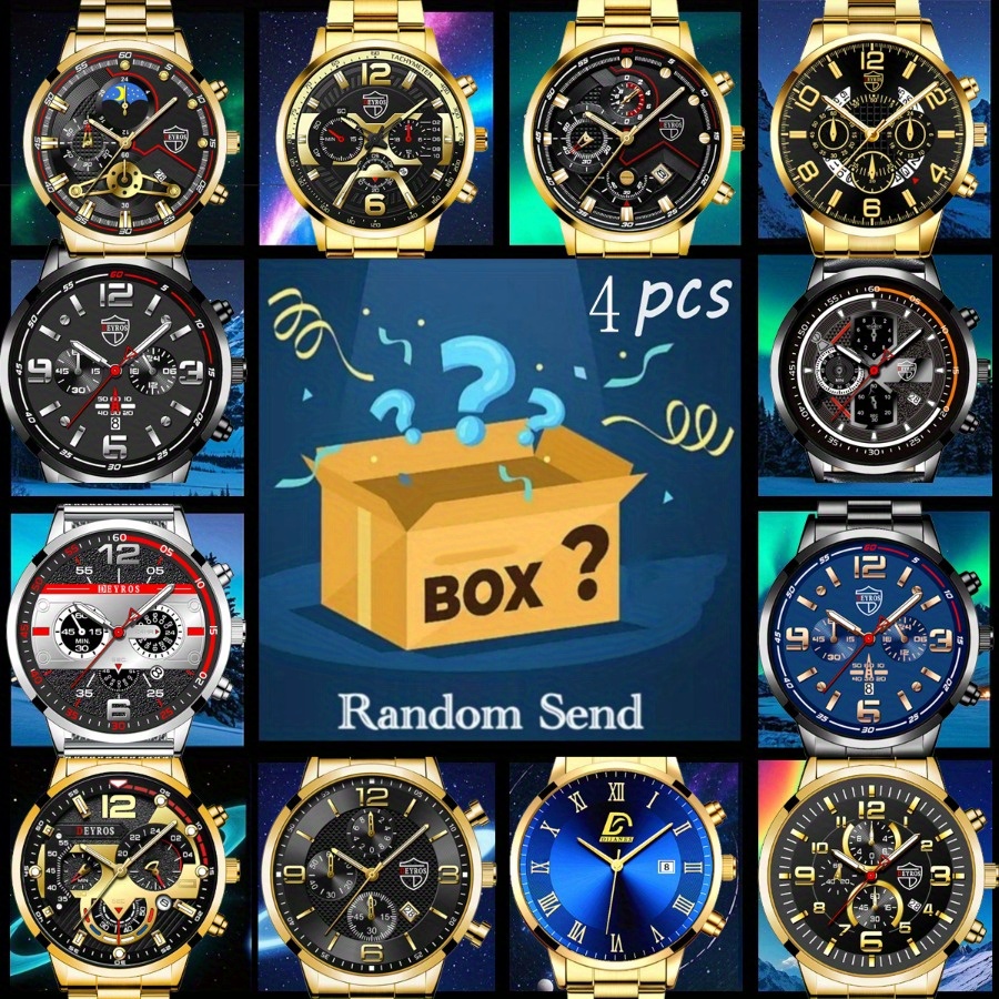 Caixa misteriosa comprar 1 gan - Analog Quartz Watch avaliação e preço