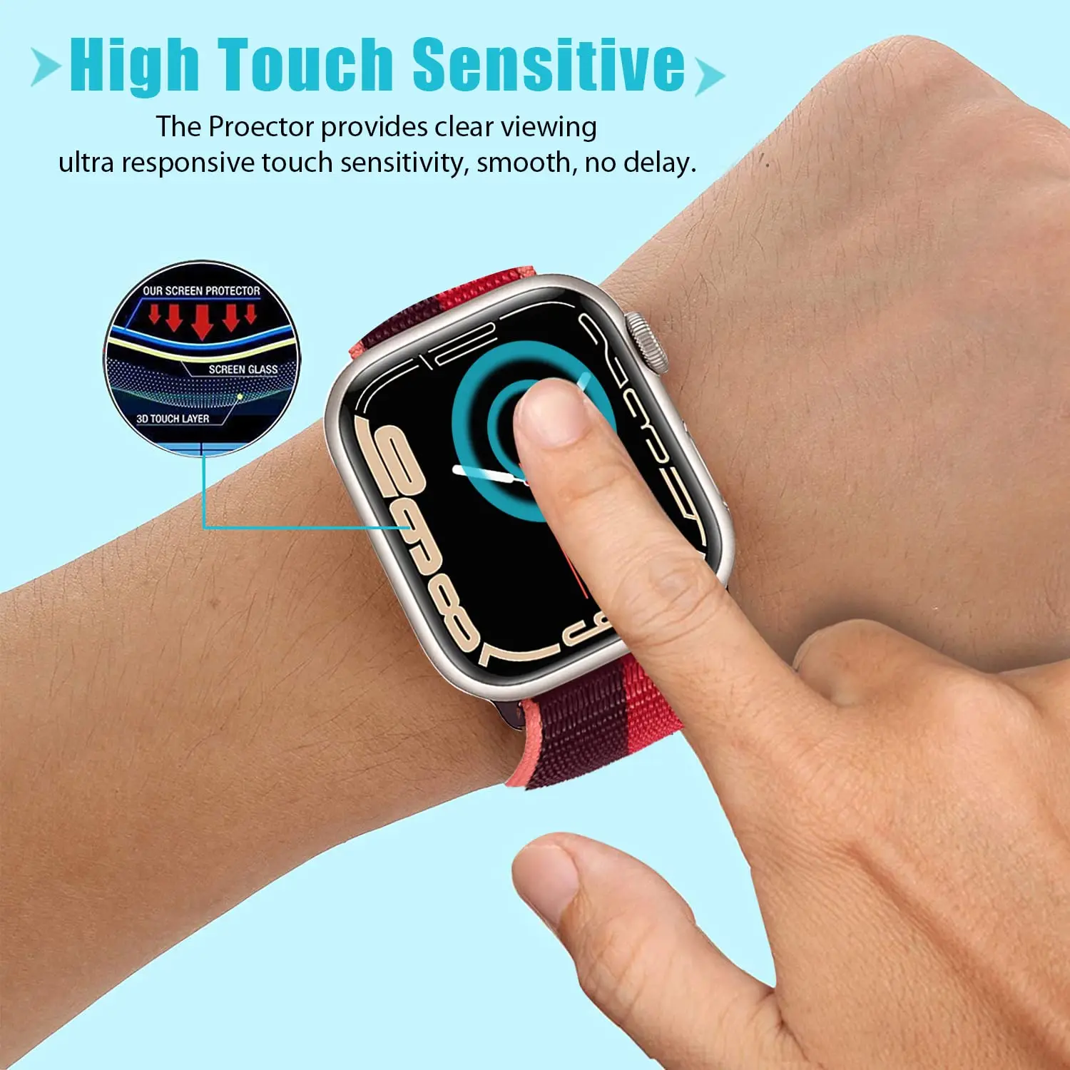 Vidro temperado 3d para apple  - Iwatch Smartwatch Series 7 avaliação e preço