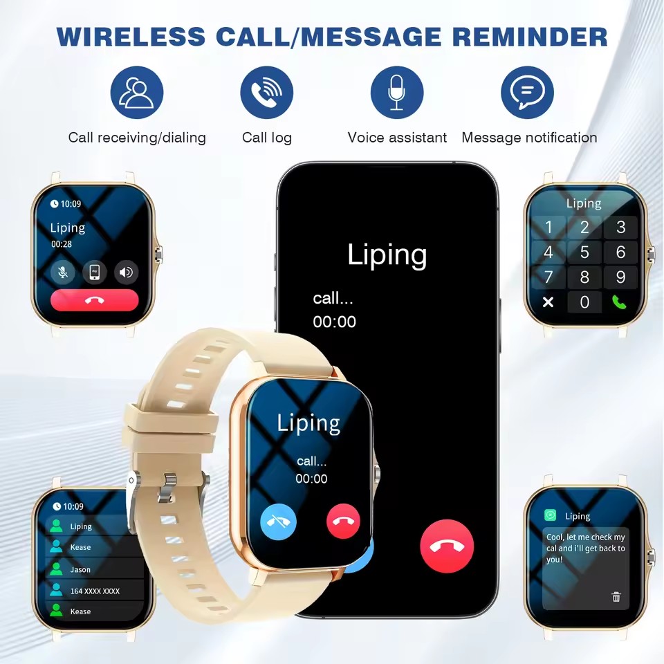 Relógio Inteligente com Chamad - Smartwatch Health Watches For Women avaliação e preço