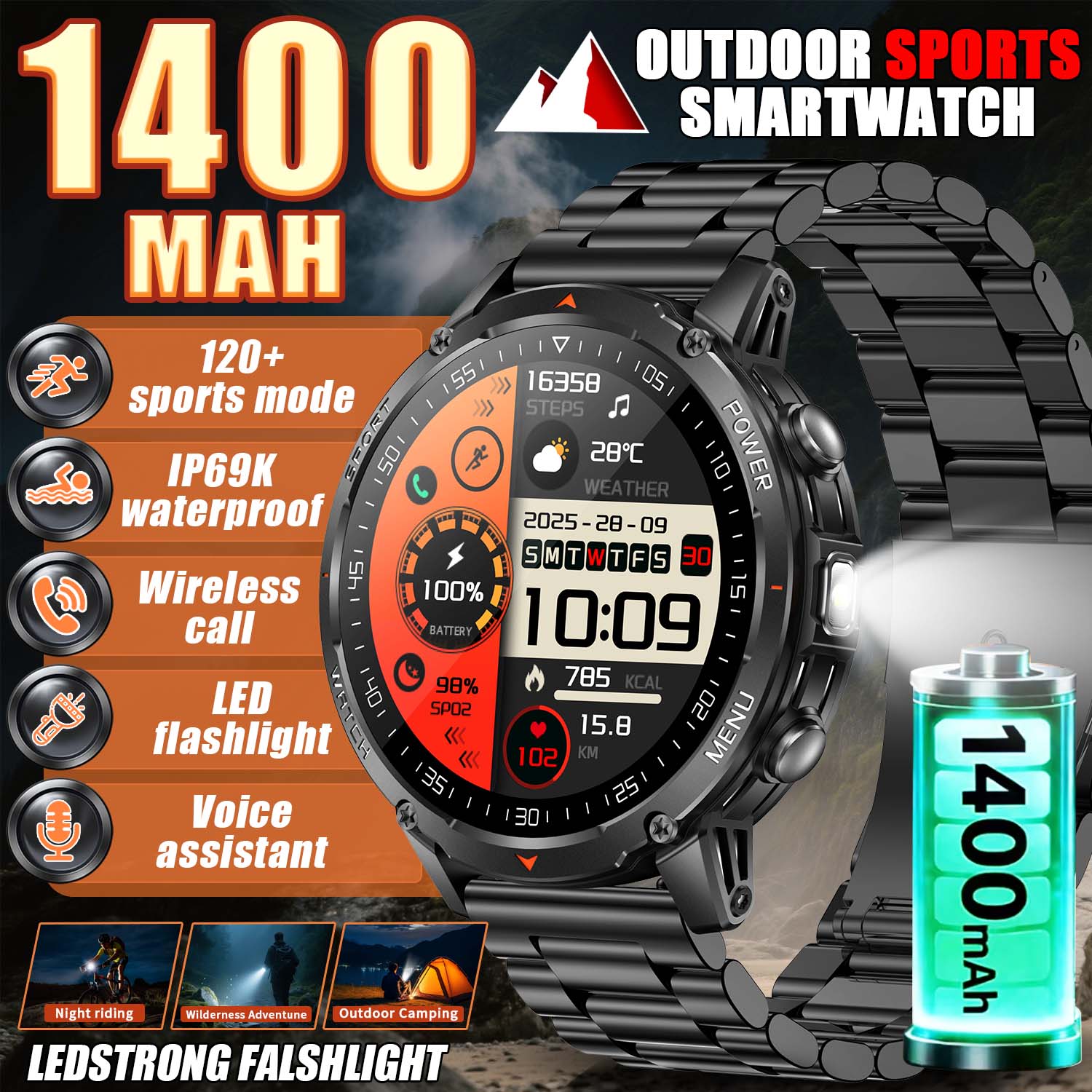 Novo Smartwatch Militar 2026 p - Smartwatch Trending Watches For Women avaliação e preço