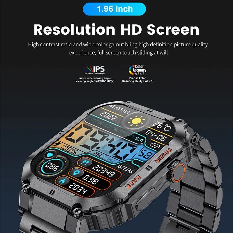 LIGE-Esportes Ao Ar Livre De F - Smartwatch Square Watches For Men avaliação e preço