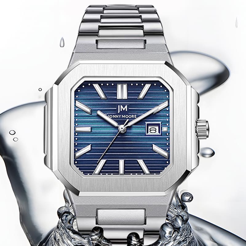 JONNY MOORE K1050 Moda Luxo Ti - Smartwatch Square Watches For Men avaliação e preço